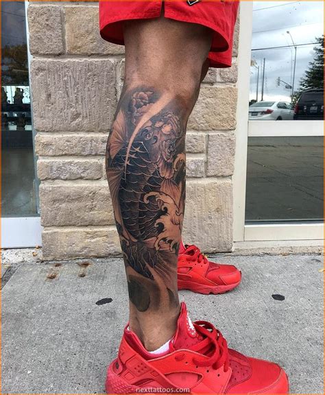 Author’s Review: The wearer has halved his skulls and made on his two arms. . Black male leg tattoos